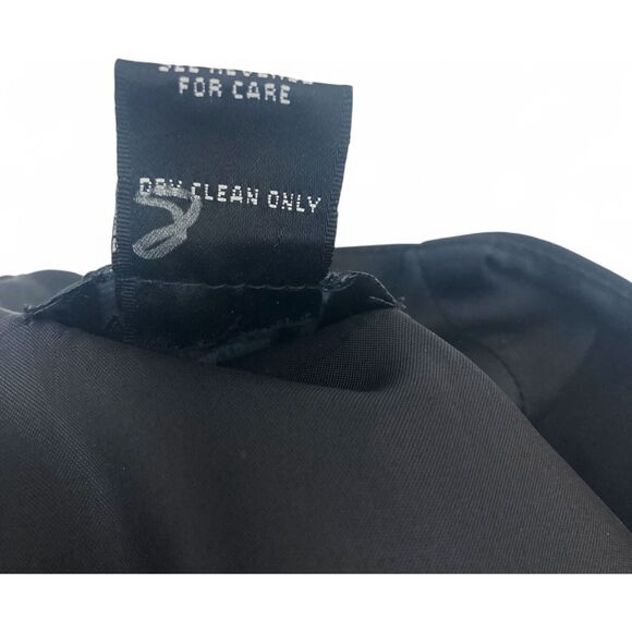 Virgo Dress 6P Petite Black Scallop Neck Sheath Cap Sleeve Cocktail Bodycon ✨ - Picture 14 of 14